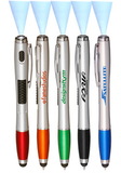 Custom 3 in. 1 Stylus Pens With Led Light