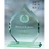 Custom EJ07 The Alfa Jade Glass & Starfire Collection, Jade Glass Emperor'S Jewel 5"W x 7 1/2"H x 1/2"T (S), Price/each