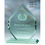 Custom EJ10 The Alfa Jade Glass & Starfire Collection, Jade Glass Emperor'S Jewel 8"W x 10 1/2"H x 1/2"T (L), Price/each