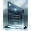 Custom SF5108 The Alfa Jade Glass & Starfire Collection, Starfire Clip Award 6 1/2"W x 8"H x 1/2"T (M), Price/each