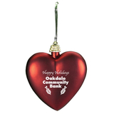 Custom Shatterproof Heart Ornament, 3 1/8