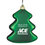 Custom Satin Finish Tree Ornament, 4" H x 3 1/8" W x 7/8" D, Price/each