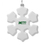 Custom Snowflake Ornament with Hanger, 4" W x 4 7/8" H x 1/2" D, Price/each