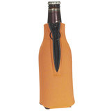 Custom Zipper Bottle Cooler, 7 1/4" H x 3 3/4" W