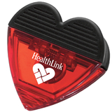 Custom Durable Rubber Grip and Powerful Magnet Heart Clip, 2 7/8