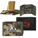 Custom 600D Polyester Tri-Fold Wallet, 5 X 3-1/2 (Closed), 10 X 5 (Opened)