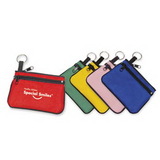 Custom Double-Zipper Coin Purse With Key Ring