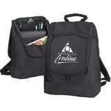 Custom 600D Polyester Computer Backpack, 11-3/4 X 16 X 6