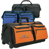 Custom 600D Polyester Wide-Mouth Rolling Duffel