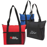 Custom 600D Polyester Zippered Travel Tote