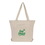 Custom Natural Zippered Canvas Boat Tote, Price/piece