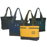 Custom 600D Polyester Zipper Tote Bag, 20 X 14-1/2 X 5-1/4