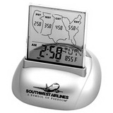 Custom Atomic Alarm Clock With Calendar & Thermometer