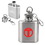 Custom 1 oz. Compact Stainless Steel Flask With Key Chain, Price/piece