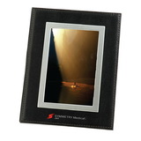 Custom Bonded Black Leather Frame, For 4 X 6 Pictures
