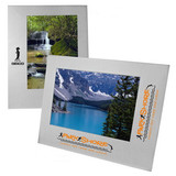 Custom Wide Border Brushed Silver Metal Frame For 5X7 Photo