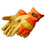 Custom Safety Orange Grain Pigskin Thermo Lined Driver/Work Gloves, Price/pair
