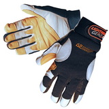 Custom Premium Grain Goatskin Mechanic Gloves With Leather Palm