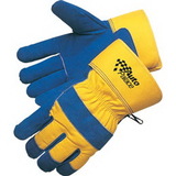 Custom Piled Lined Split Cowhide Work Gloves