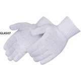 Blank Bleach White Cotton/Polyester Blend Work Gloves