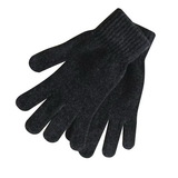 Blank Black Chenille Men'S Glove