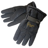 Custom Black Water-Resistant Winter Glove With Gripped Palm & Fingers