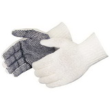 Blank Pvc Dotted Palm Cotton/Polyester Gloves