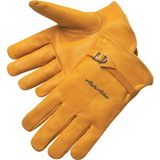 Custom Premium Golden Cowhide Driver Gloves