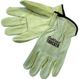 Custom Driver Gloves With Grain Palm/Smoke Split Leather Back