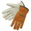 Custom Driver Gloves With Grain Palm/Brown Split Leather Back, Price/pair