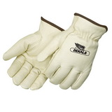 Custom Insulated Standard Grain Pigskin Driver Gloves With Fleece Lining
