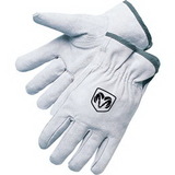 Custom Pearl Gray Split Cowhide Driver Gloves