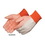 Custom 10 oz. Canvas Work Gloves W/ Orange Pvc Dots, Price/pair