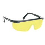 Custom Amber Anti-Fog Lens With Black Framelarge Single-Lens Safety Glasses / Sun Glasses