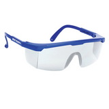 Custom Large Single-Lens Blue Frame Safety Glasses