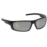 Custom Silver Mirror Lens W/ Black Framecontemporary Style Safety Glasses / Sun Glasses