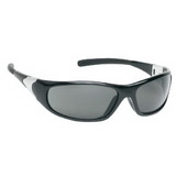 Custom Gray Lens With Black Framesports Style Safety Glasses / Sun Glasses