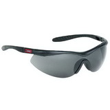 Custom Gray Lens W/ Black Framesingle-Piece Lens Wrap-Around Safety Glasses / Sun Glasses