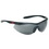Custom Gray Lens W/ Black Framesingle-Piece Lens Wrap-Around Safety Glasses / Sun Glasses, Price/piece