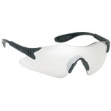 Custom Indoor/Outdoor Mirror Lens With Black Framestylish Single-Piece Lens Safety Glasses / Sun Glasses