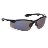 Custom Blue Mirror Lens W/ Black Framefashion Style Wrap Around Safety Glasses / Sun Glasses