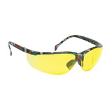 Custom Amber Lens With Camo Framewrap-Around Safety Glasses / Sun Glasses