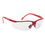 Custom Clear Lens With Red Framewrap Around Safety Glasses, Price/piece