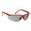 Custom Gray Lens With Red Framewrap-Around Safety Glasses / Sun Glasses, Price/piece