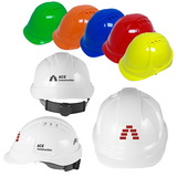 Custom Vented Cap Style Hard Hat With 6-Point Ratchet Suspension