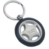 Custom Rubber Tire Metal Key Tag