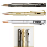 Custom Brass Bullet Ballpoint Pen With Rifle Clip