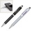 Custom Heavy Duty Carbon Fiber Ballpoint Pen With Capacitive Stylus, Price/piece