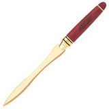 Custom Rosewood With Satin Gold Accents Letter Opener