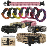 Custom Paracord Survival Bracelet With Whistle